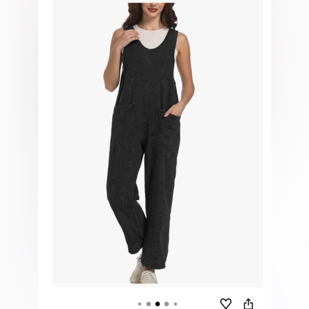 Stylish Black Overalls